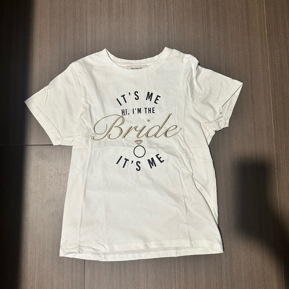 White Graphic Bridal shirt
